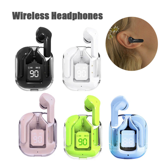 Transparent Wireless Bluetooth Headset with Noise Reduction