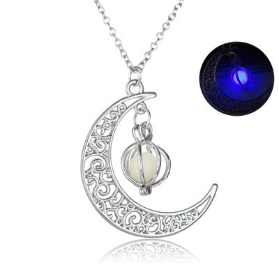 Luminous Moon Pendant Necklace