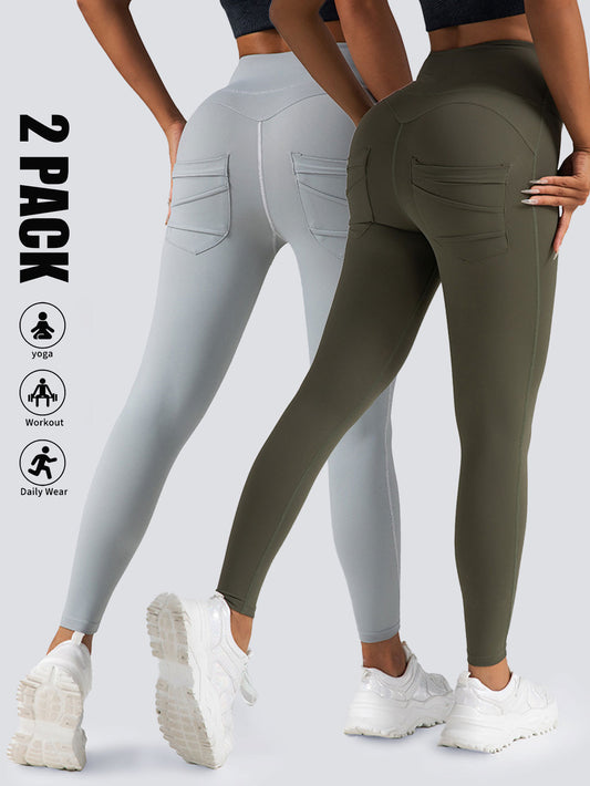 High-Waisted Yoga Leggings with Pockets