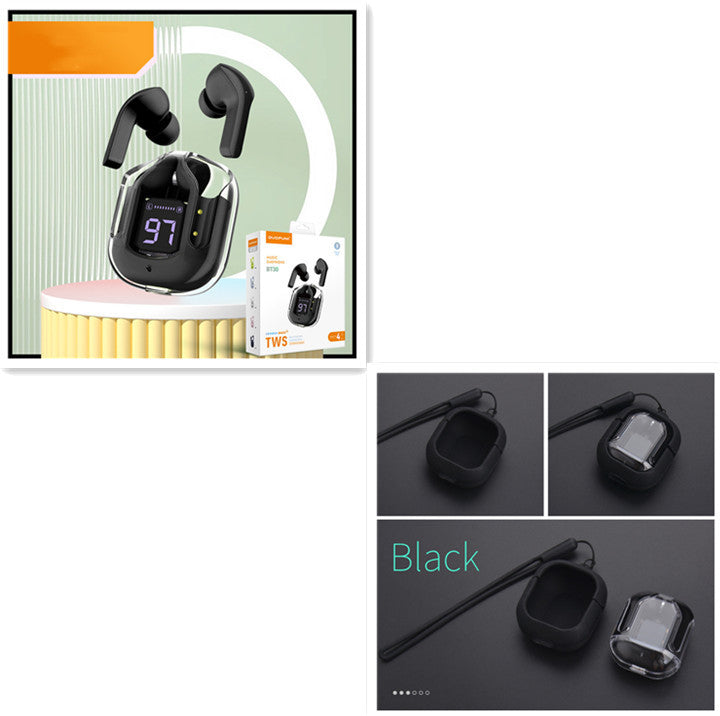 Transparent Wireless Bluetooth Headset with Noise Reduction